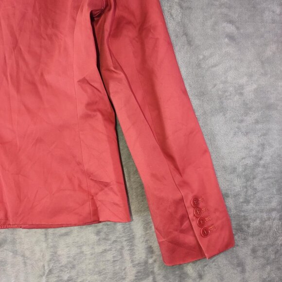 Talbots Women 10P RedBlazer Lightweight Jacket Petite Lined Workwear Career Coat - Picture 9 of 10